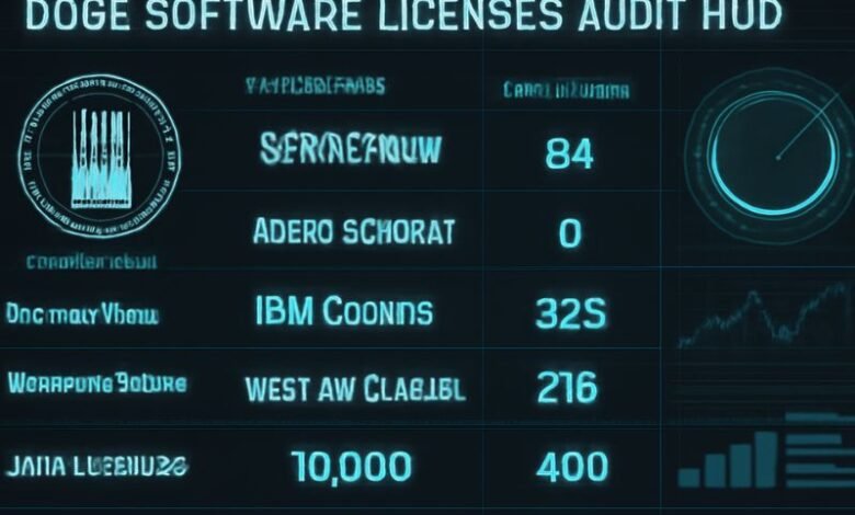 doge software licenses audit hud